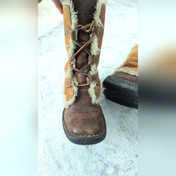 Cabela's Womens Leather Faux Fur Line Winter Boots Size 6M - Picture 14 of 15